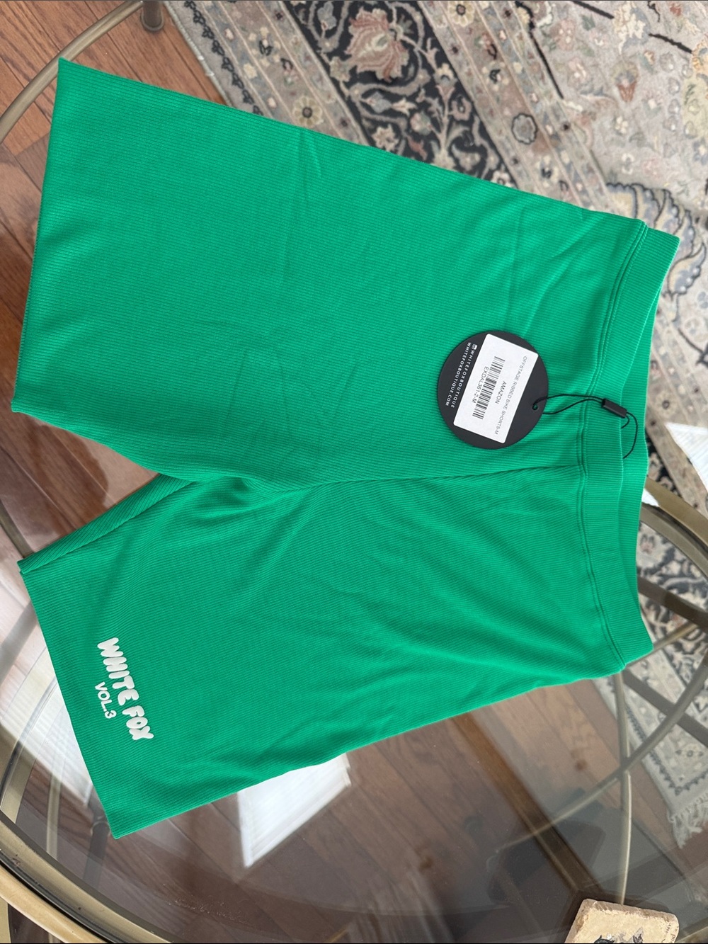 NWT White Fox Offstage Ribbed Bike Shorts S-M